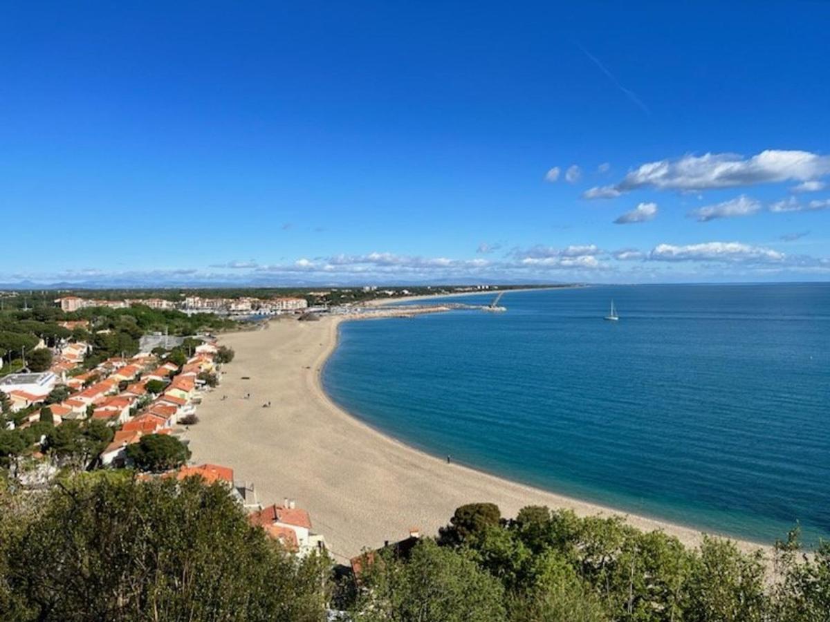 Studio Cabine Avec Terrasse 4 Pers, Acces Direct Plage, Tv, Animaux Admis - Argeles-Sur-Mer - Fr-1-225-798 Ngoại thất bức ảnh