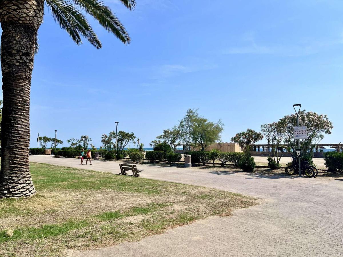 Studio Cabine Avec Terrasse 4 Pers, Acces Direct Plage, Tv, Animaux Admis - Argeles-Sur-Mer - Fr-1-225-798 Ngoại thất bức ảnh